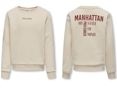 Kids ONLY birch/Manhattan printed sweatshirt